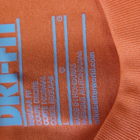 Nike Dri-Fit Orange Scoopneck Tanktop - Picture 6 of 8